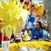 University of Michigan senior Sabrina Palombo paints her Festifools paper mache creation on Friday, April 5. Daniel Brenner I AnnArbor.com